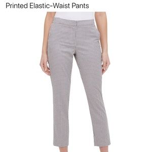 Tommy Hilfiger Printed Elastic-Waist Pants